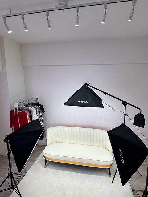 自社撮影スタジオ 縦構図